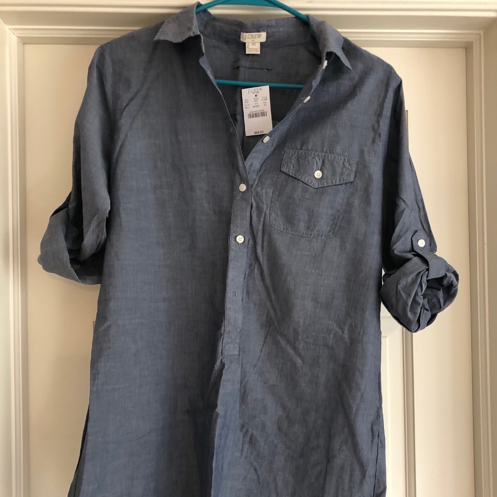J.Crew Factory Half Button Tunic